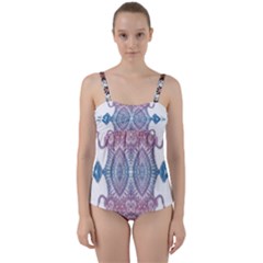 Im Fourth Dimension Colour 37 Twist Front Tankini Set by imanmulyana