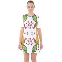 Im Fourth Dimension Colour 36 Sixties Short Sleeve Mini Dress by imanmulyana