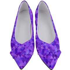 Illustration Purple Triangle Purple Background Women s Bow Heels