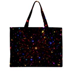 Abstract Background Stars Star Galaxy Wallpaper Zipper Mini Tote Bag by Wegoenart