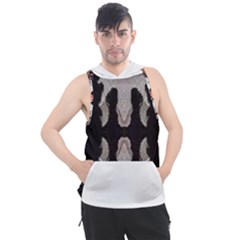 Im Fourth Dimension Black White 61 Men s Sleeveless Hoodie