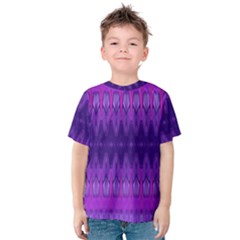 Illustration Purple Abstract Wallpaper Pattern Abstract Kids  Cotton Tee