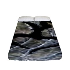 Black Love Browning Deer Camo Fitted Sheet (full/ Double Size)