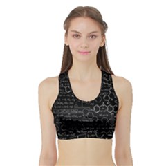 Medical Biology Detail Medicine Psychedelic Science Abstract Abstraction Chemistry Genetics Sports Bra With Border