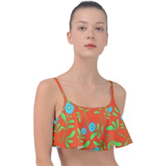 Background-texture-seamless-flowers Frill Bikini Top