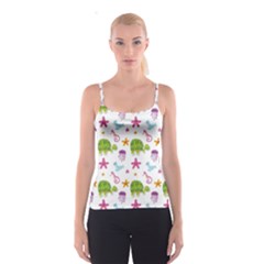 Turtles Animals Sea Life Spaghetti Strap Top by Amaryn4rt