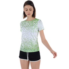 Square Back Circle Cutout Sports Tee