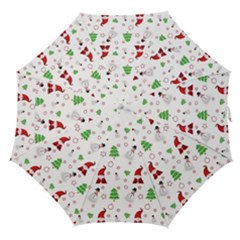 Santa Claus Snowman Christmas Xmas Straight Umbrellas by Amaryn4rt