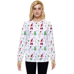 Santa Claus Snowman Christmas Xmas Hidden Pocket Sweatshirt by Amaryn4rt