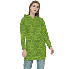 Oak Tree Nature Ongoing Pattern Women s Long Oversized Pullover Hoodie by Mariart