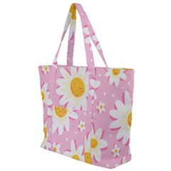 Sunflower Love Zip Up Canvas Bag by designsbymallika