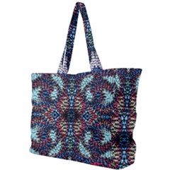 Blue Onn Burgundy Simple Shoulder Bag by kaleidomarblingart