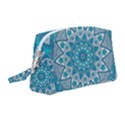 Mandala Blue Wristlet Pouch Bag (Medium) View1