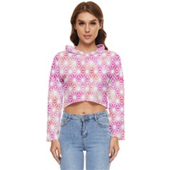 Traditional-patterns Women s Lightweight Cropped Hoodie