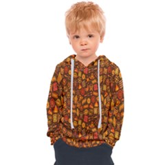 Pattern-orange,seamles,chrismast Kids  Overhead Hoodie