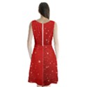 Stars-red Chrismast Sleeveless Waist Tie Chiffon Dress View2