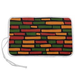 African Wall Of Bricks Pen Storage Case (m) by ConteMonfrey