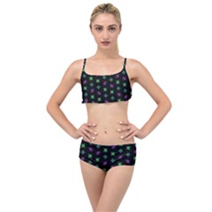 Pattern Background Bright Pattern Layered Top Bikini Set by danenraven