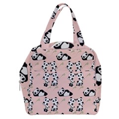 Pattern Panda Bear Boxy Hand Bag by danenraven