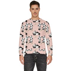 Pattern Panda Bear Men s Fleece Sweatshirt