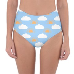 Sun And Clouds   Reversible High-waist Bikini Bottoms by ConteMonfrey