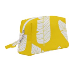 Yellow Banana Leaves Wristlet Pouch Bag (medium) by ConteMonfrey