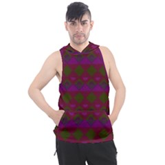 Illustration Argyle Pattern Argyle Background Men s Sleeveless Hoodie