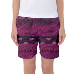 Illustration Background Pattern Texture Design Women s Basketball Shorts