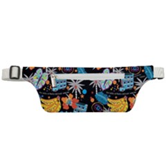 Design Print Pattern Colorful Active Waist Bag by Ravend