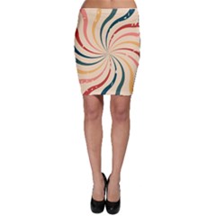 Swirl Star Pattern Texture Old Bodycon Skirt