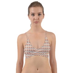 Geometric Tribal Pattern Design Wrap Around Bikini Top by Ravend