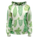 Watercolor Banana Leaves  Women s Pullover Hoodie View1