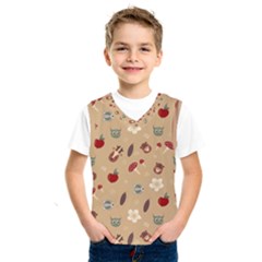 Cute Forest Friends Kids  Basketball Tank Top by ConteMonfrey