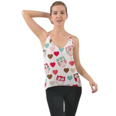 Lovely Owls Chiffon Cami by ConteMonfrey