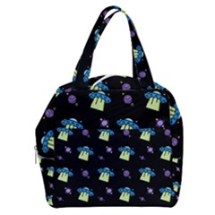 Illustration Cosmos Cosmo Rocket Spaceship Ufo Boxy Hand Bag by danenraven