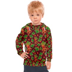 Illustration Xmas Christmas Pattern Kids  Hooded Pullover