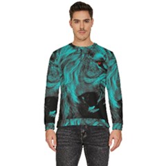 Angry Male Lion Predator Carnivore Men s Fleece Sweatshirt