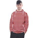 Red Pattern Seamless Texture Background Men s Pullover Hoodie