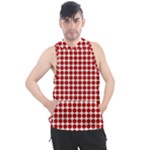 Red Pattern Seamless Texture Background Men s Sleeveless Hoodie