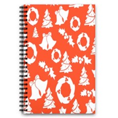 Orange  Card Christmas December 5 5  X 8 5  Notebook by artworkshop