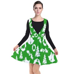 Green Card Christmas December4 Plunge Pinafore Dress by artworkshop