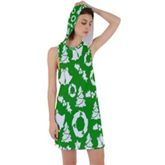 Green Card Christmas December4 Racer Back Hoodie Dress by artworkshop