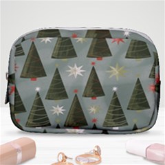 Christmas Trees Pattern Make Up Pouch (small) by artworkshop