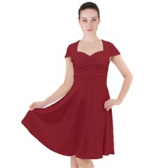 Christmas Red Graphic Cap Sleeve Midi Dress by artworkshop