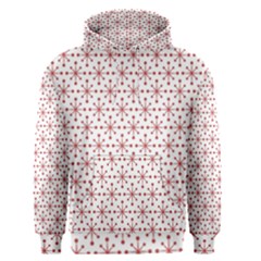 Christmas Pattern Red Stars Men s Core Hoodie