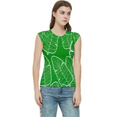 Green Banana Leaves Women s Raglan Cap Sleeve Tee by ConteMonfrey