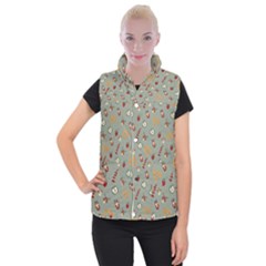 Wild Forest Friends   Women s Button Up Vest by ConteMonfrey