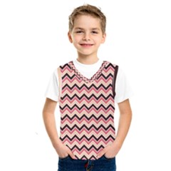 Geometric Pink Waves  Kids  Basketball Tank Top by ConteMonfrey