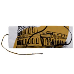 Colosseo Draw Silhouette Roll Up Canvas Pencil Holder (m) by ConteMonfrey