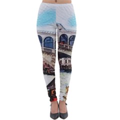 Lovely Gondola Ride - Venetian Bridge Lightweight Velour Leggings by ConteMonfrey
